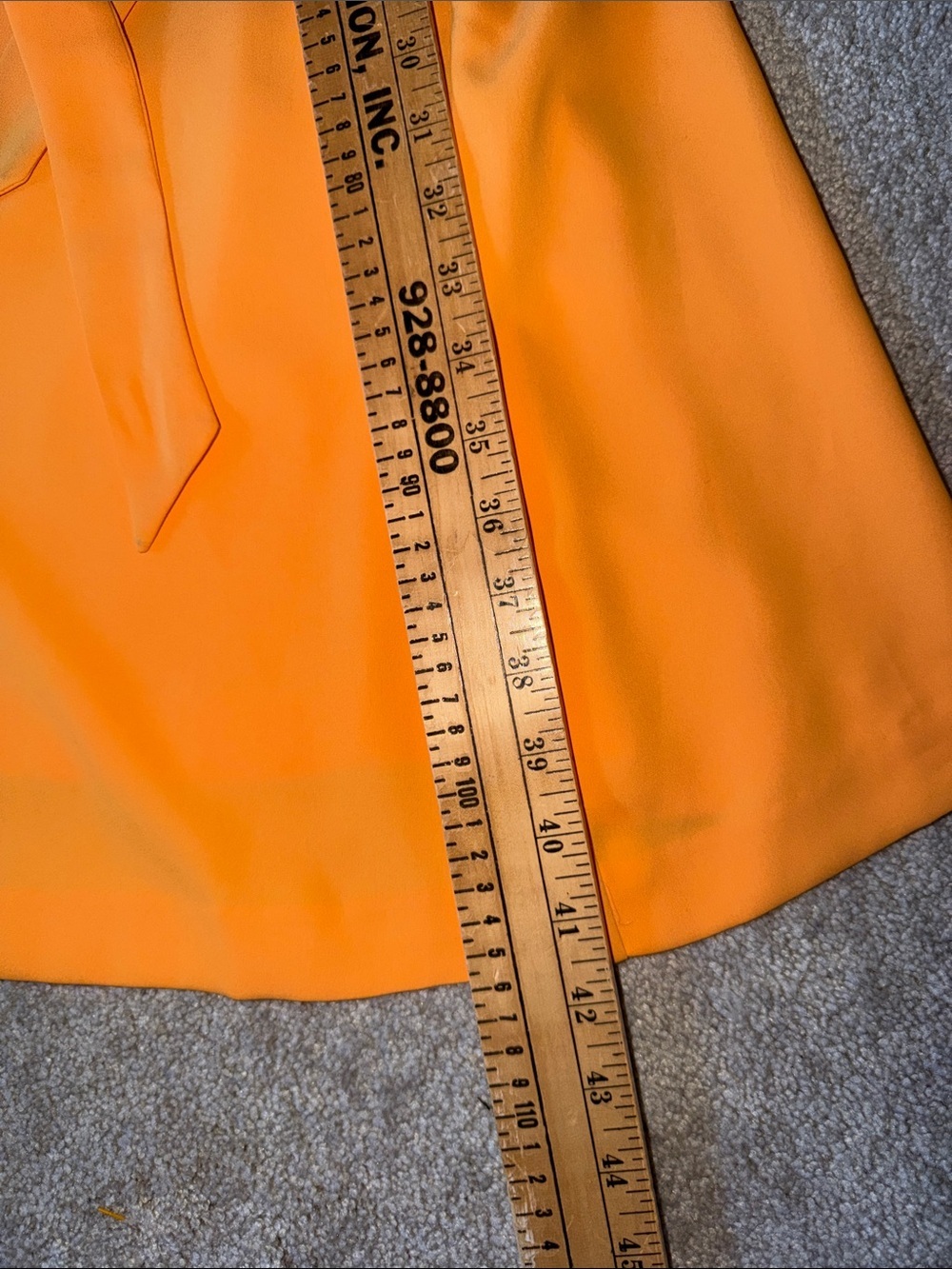 Ann Taylor Orange Halter Tie Waist Midi Dress Size 8 - Picture 7 of 9